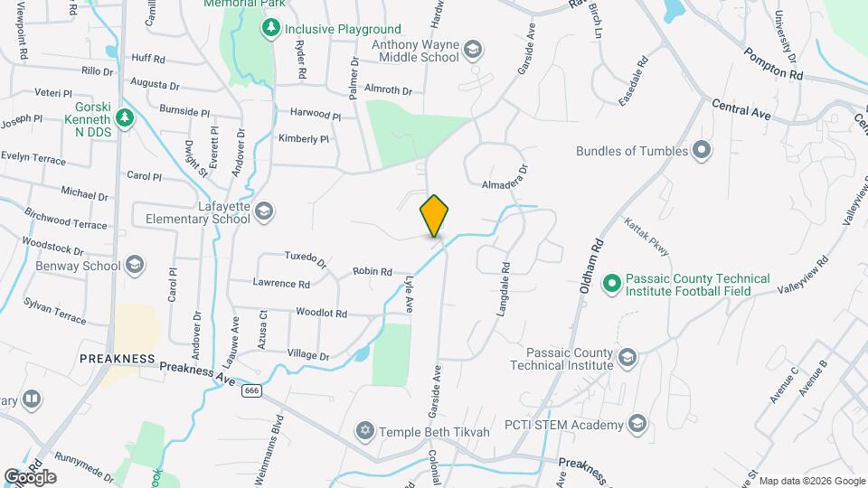 107 Garside Ave, Unit #1 Map and Location Details