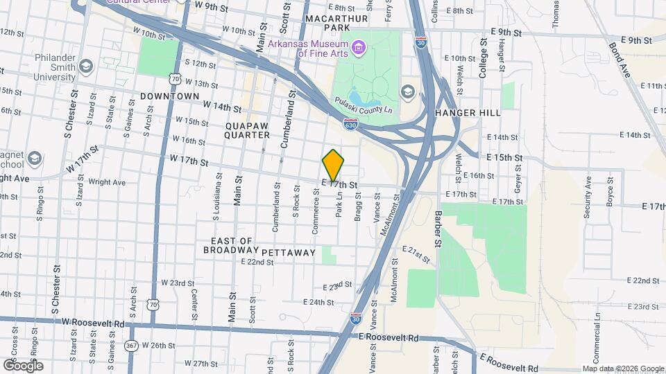 519 E 17th St Map and Location Details