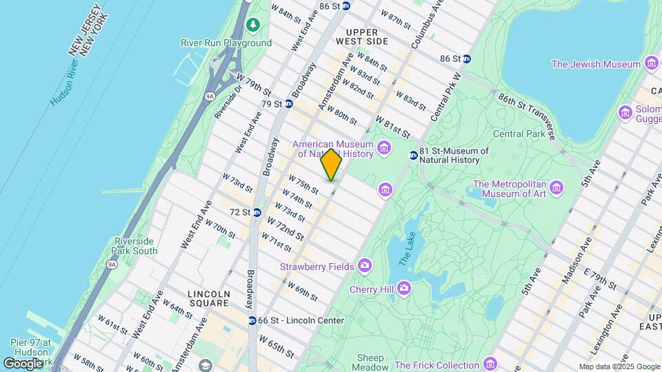 102 W 76th St Map and Location Details