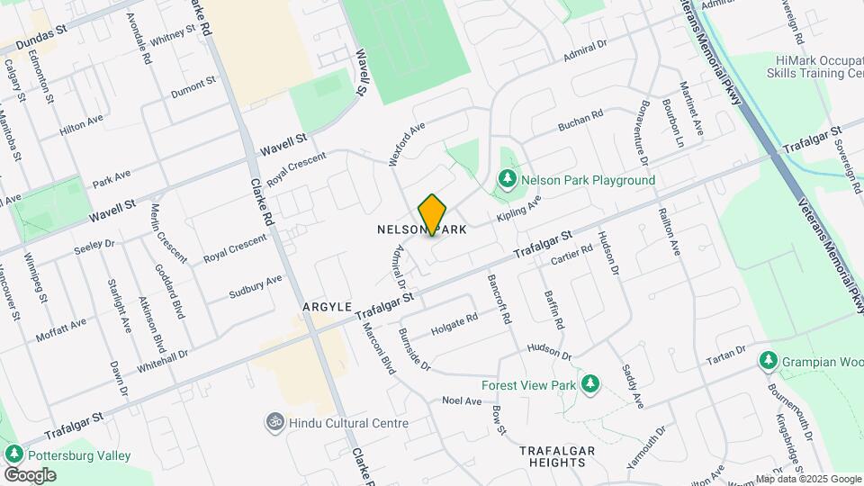 127 Toulon Crescent Map and Location Details