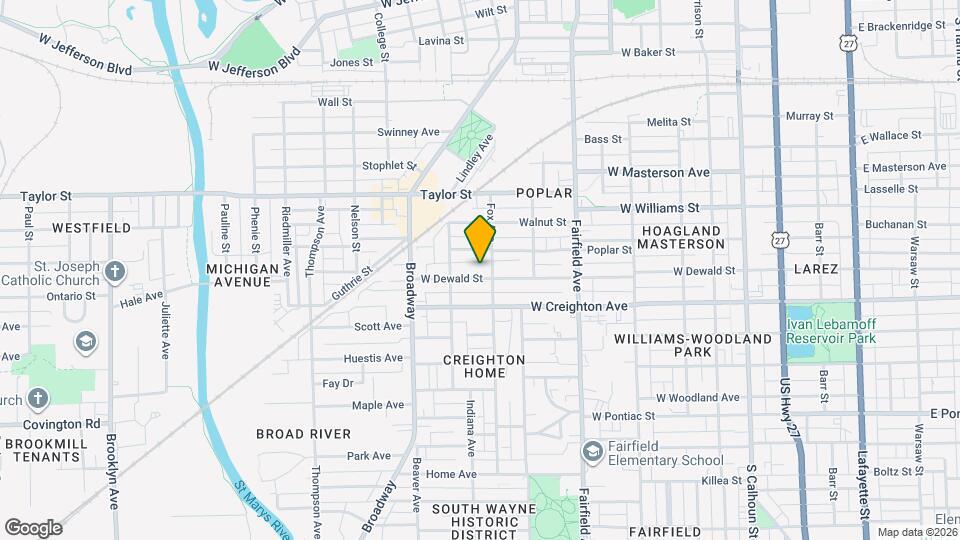 818 W Dewald St Map and Location Details