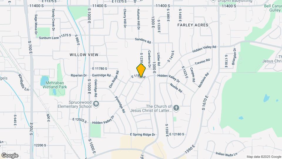 11848 S Hidden Valley Dr Map and Location Details