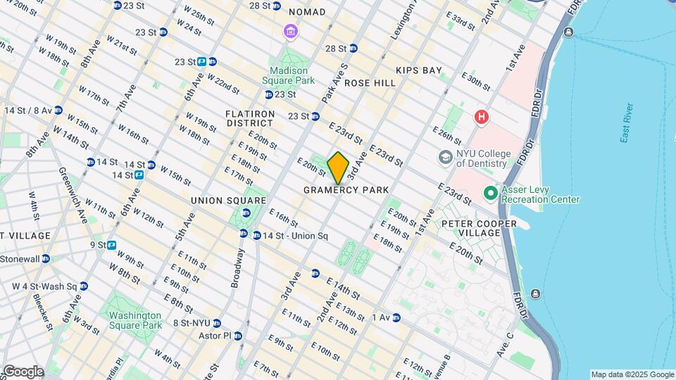 32 Gramercy Park S Mapa y Detalles de la Ubicación