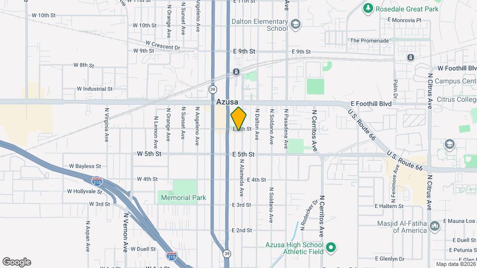 539 N Alameda Ave Map and Location Details