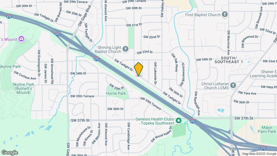 3407 SW Twilight Dr Map and Location Details