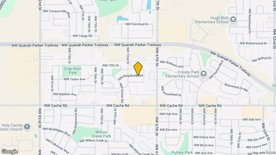 7008 NW Kingsbury Ave Map and Location Details