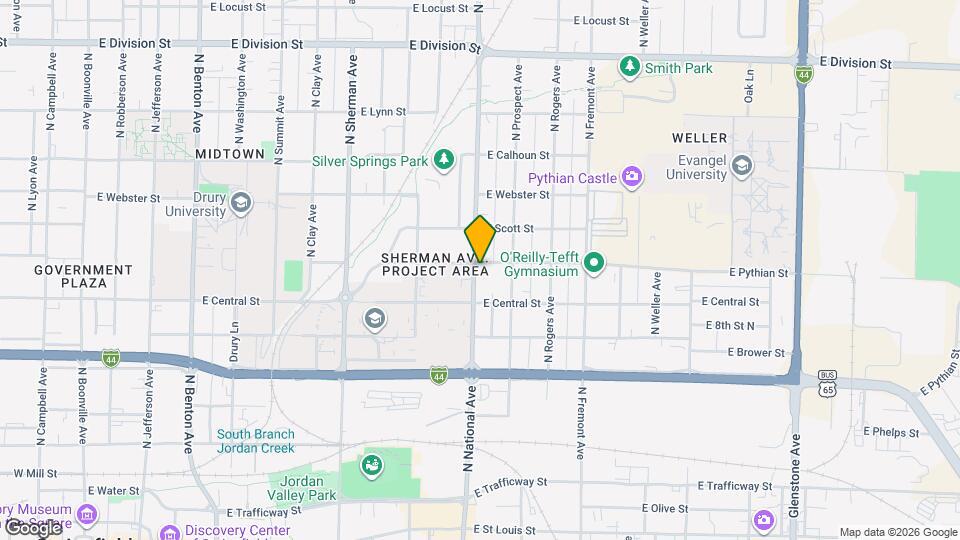 934 N National Ave Map and Location Details
