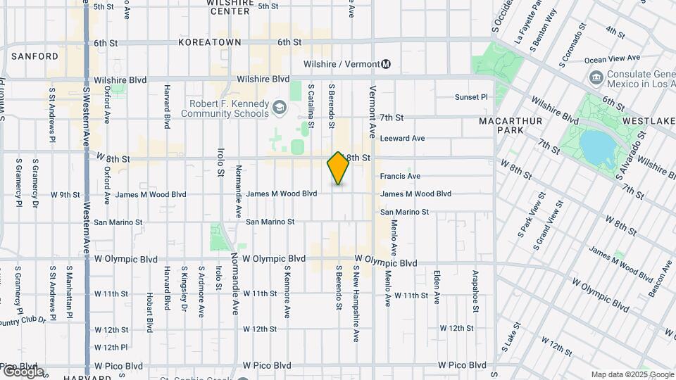 860 S Berendo St Map and Location Details