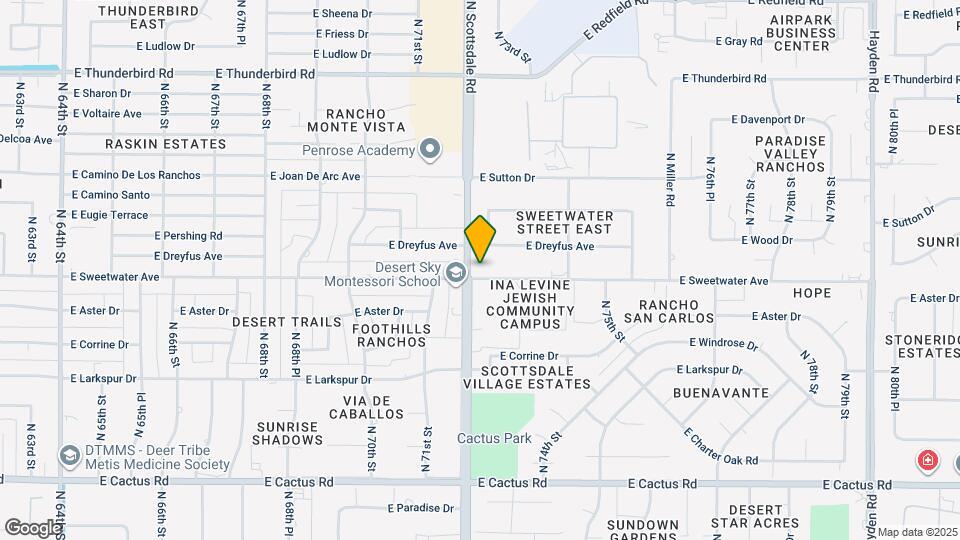 7220 E Sweetwater Ave Map and Location Details