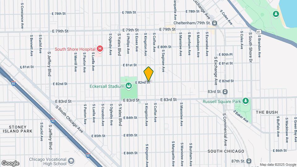 8201 S Kingston Ave Map and Location Details