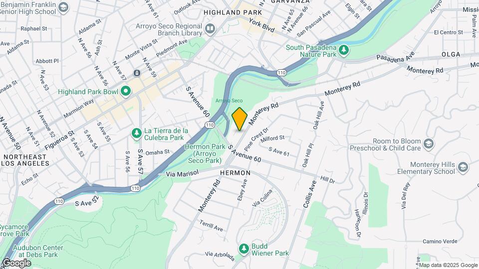 6105 Monterey Rd, Unit Front Mapa y Detalles de la Ubicación