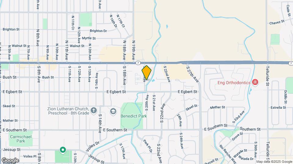 180 S. 20th Ave Mapa y Detalles de la Ubicación