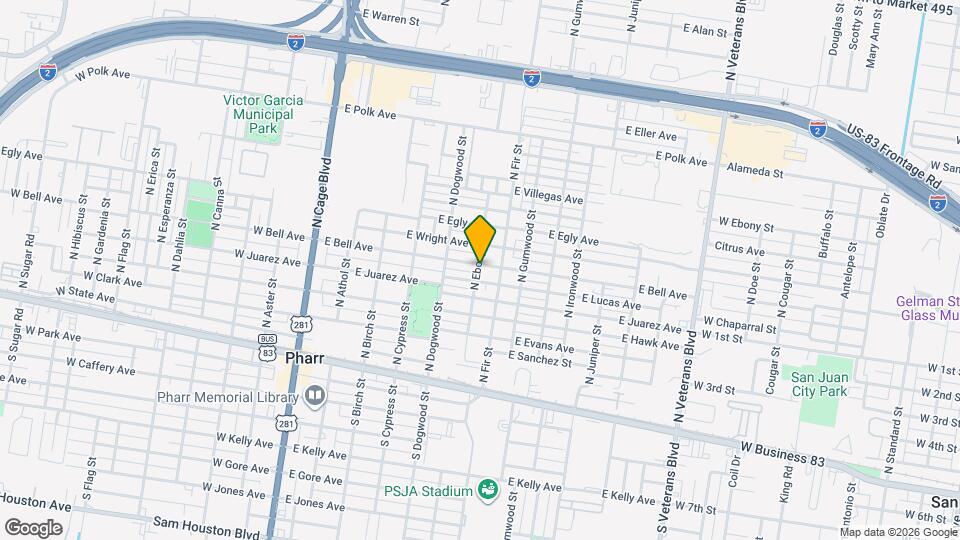 600 E Bell Ave Mapa y Detalles de la Ubicación