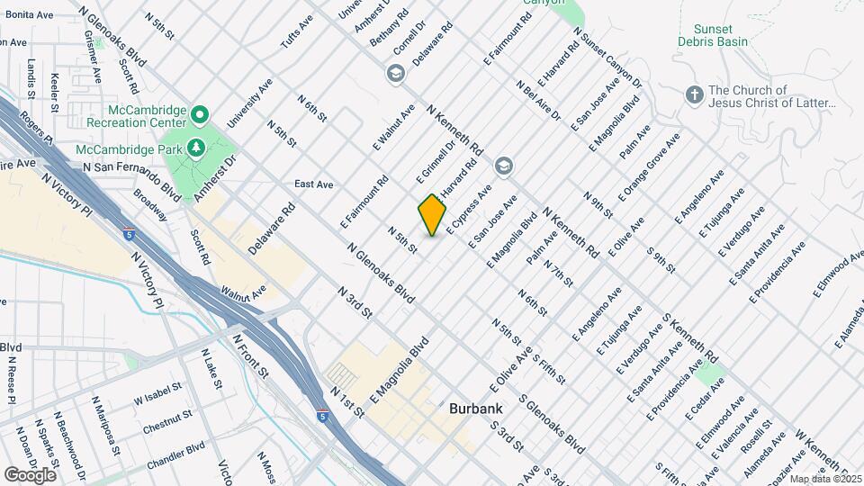 535 E Cypress Ave Map and Location Details