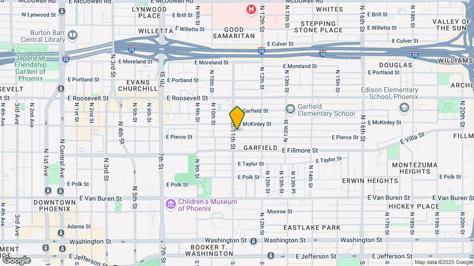 1106 E Pierce St Map and Location Details