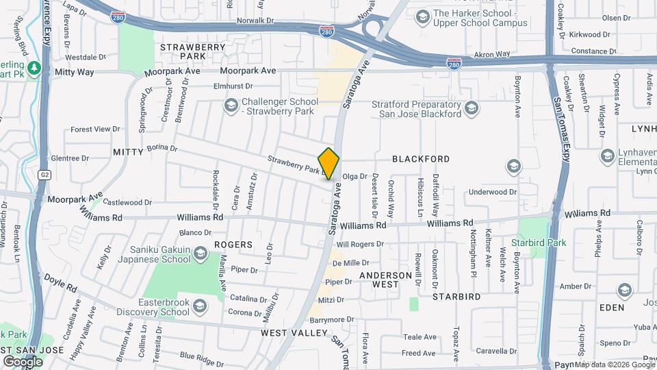 4225 Borina Dr Map and Location Details