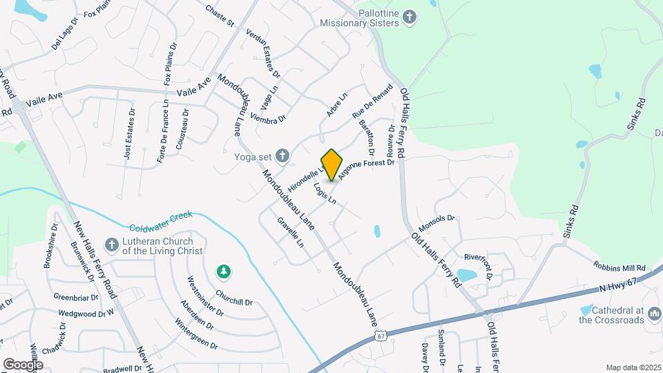 3717 Argonne Forest Dr Map and Location Details