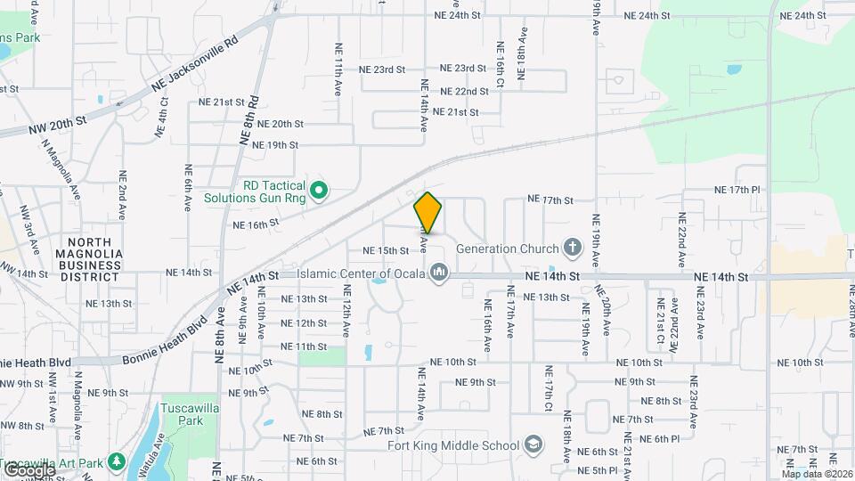 1408 NE 15th Pl Map and Location Details