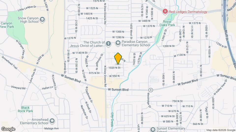 1770 W 1020 N Map and Location Details