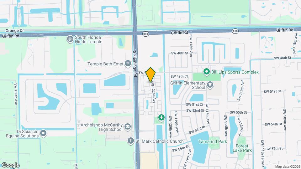 5008 SW 122nd Terrace Map and Location Details