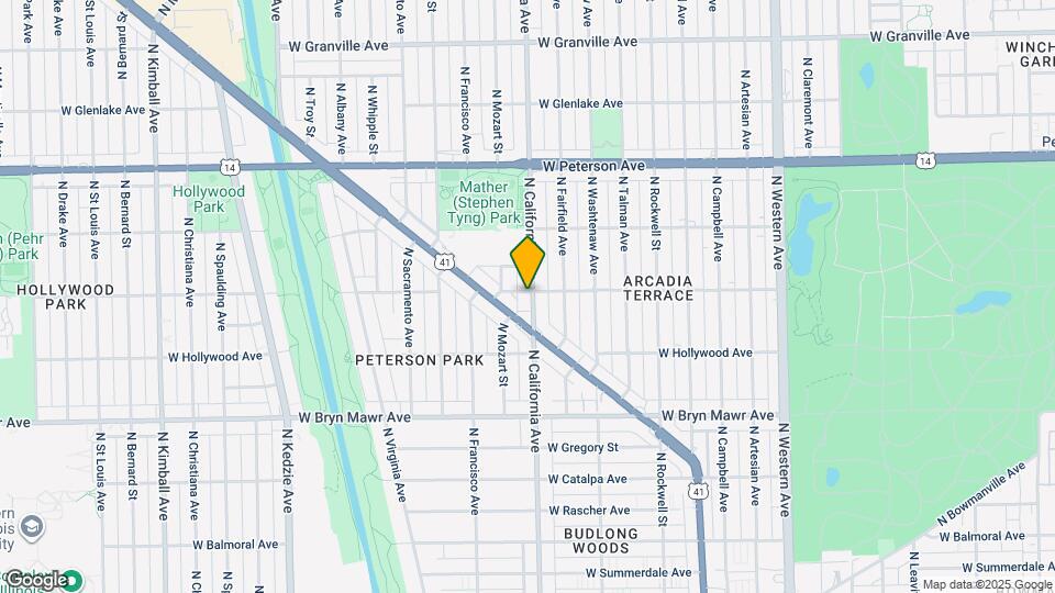 5758 N California Ave Mapa y Detalles de la Ubicación