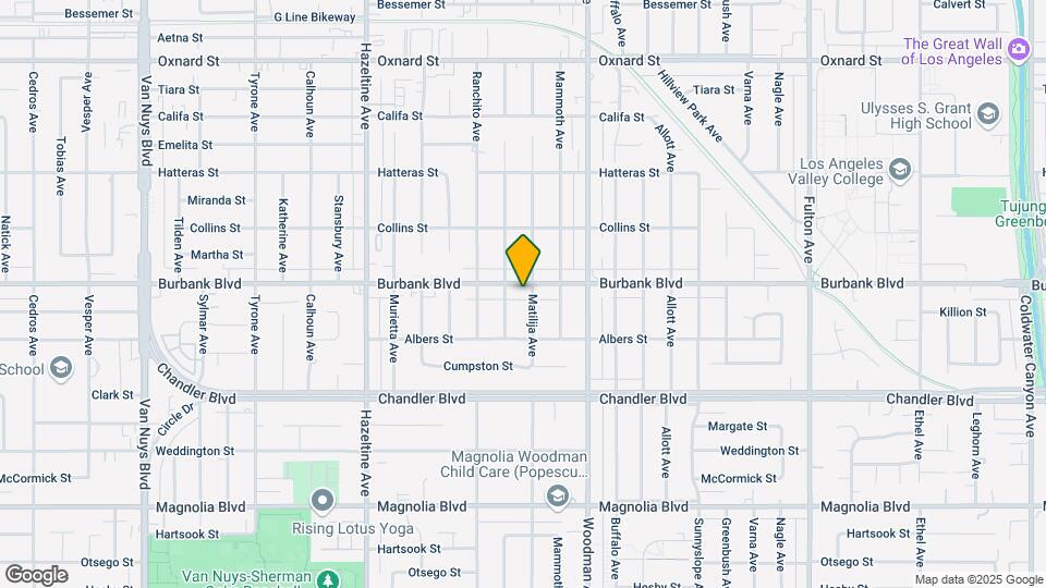 13804 Burbank Blvd Map and Location Details