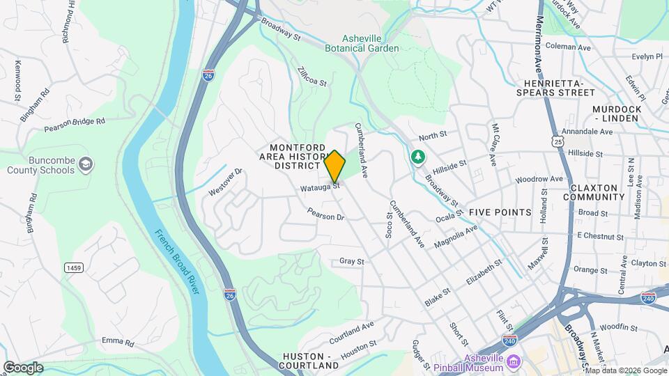 14 1/2 Watauga St Map and Location Details