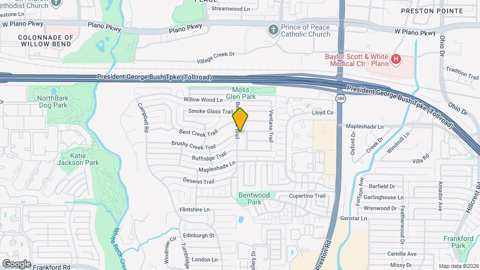 5556 Bentwood Trail Map and Location Details