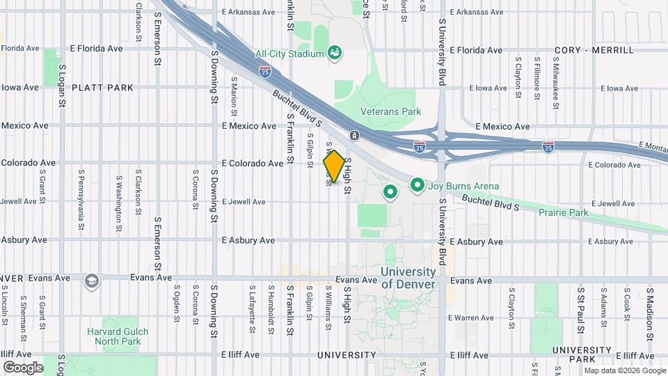 1854 S Williams St Map and Location Details