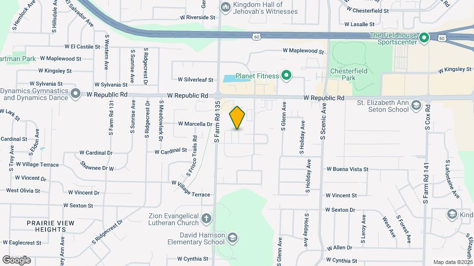 3023 W Cardinal St Map and Location Details