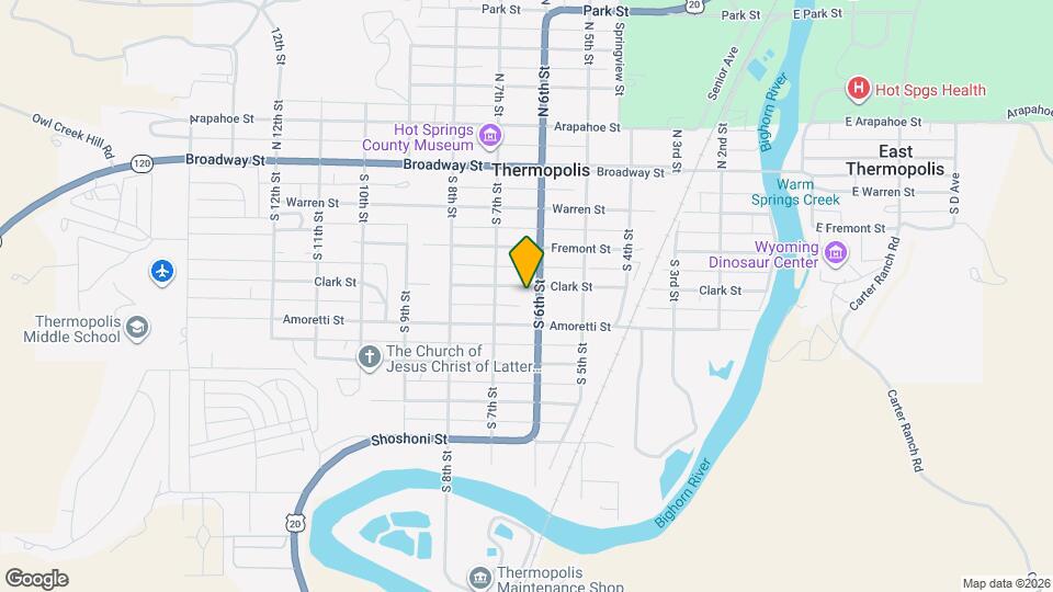 623 Clark St Map and Location Details