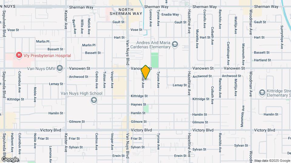 6708 Sylmar Ave Mapa y Detalles de la Ubicación