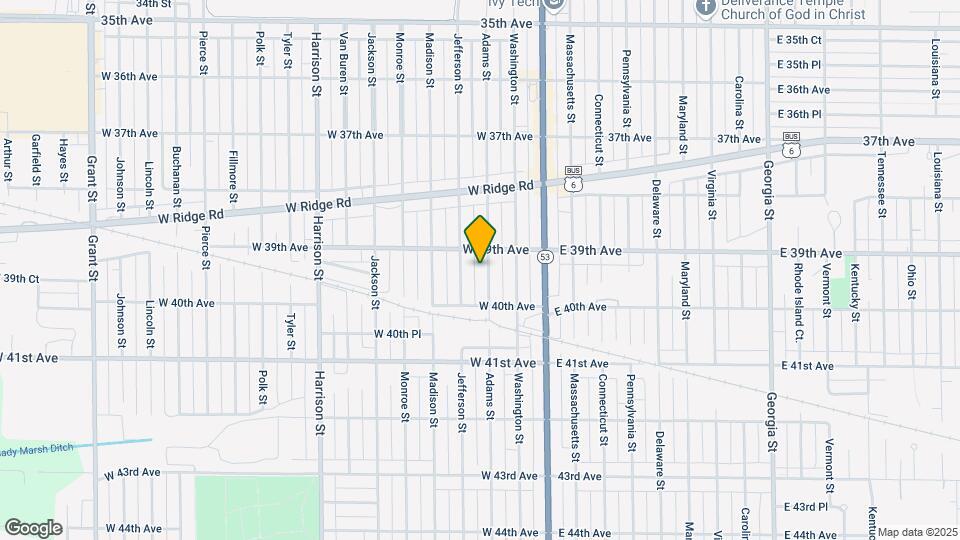 3934 Adams St Map and Location Details