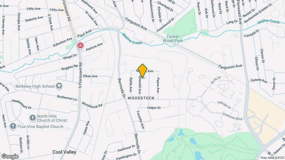 6166 Emerald Ave Map and Location Details