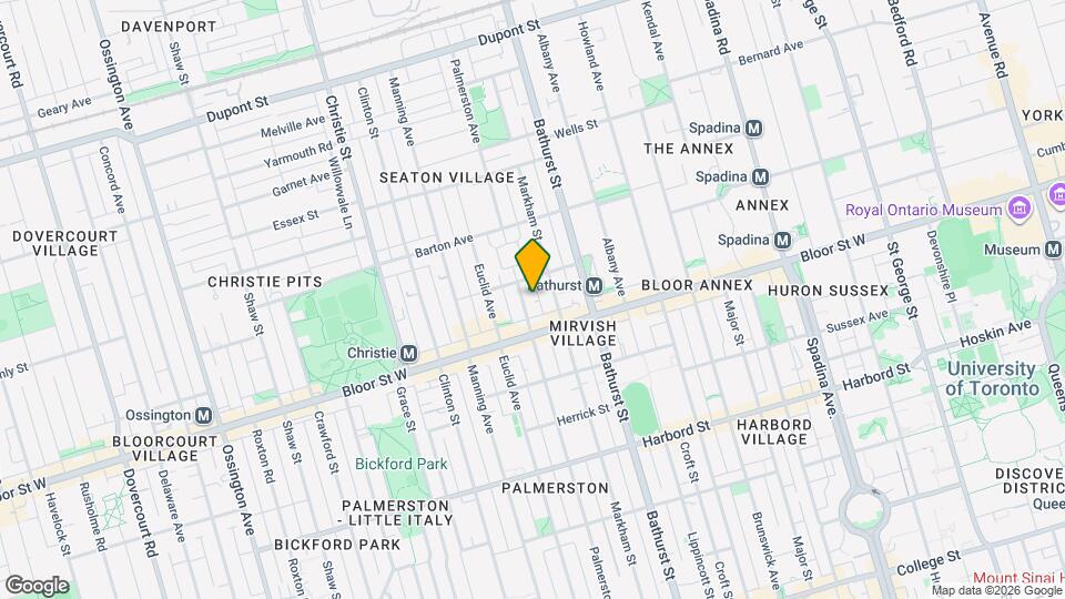 573 A Palmerston Ave Map and Location Details
