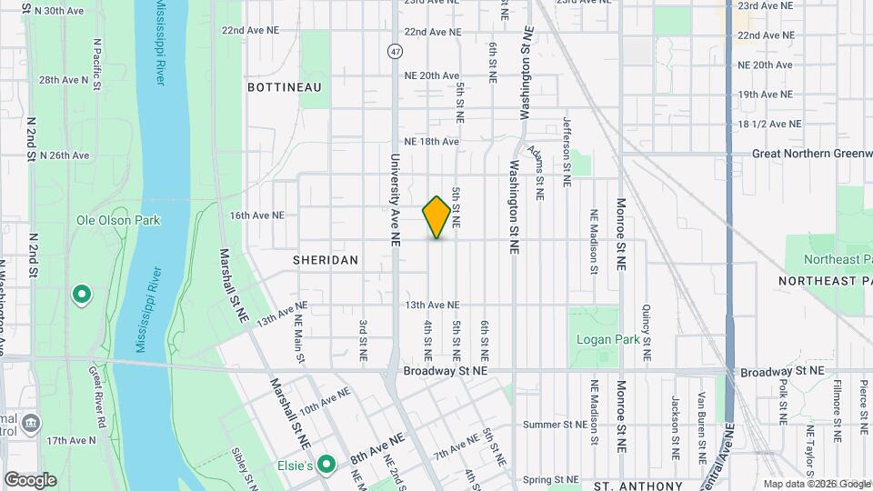 1433 4th St NE Map and Location Details
