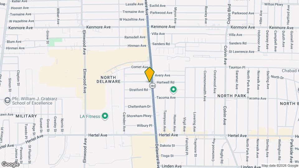 2522 Delaware Ave Map and Location Details