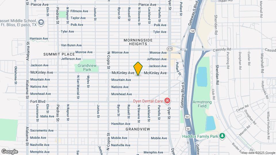 3625 Mountain Ave Map and Location Details