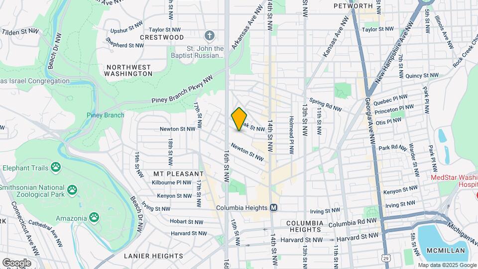 1500-1502 Meridian Pl NW Map and Location Details