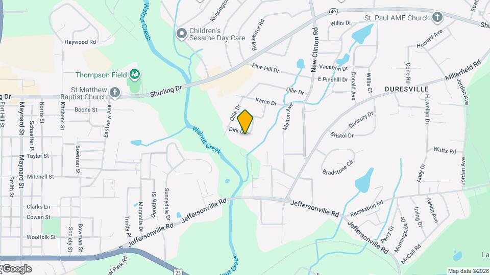 1949 Dirk Dr Map and Location Details