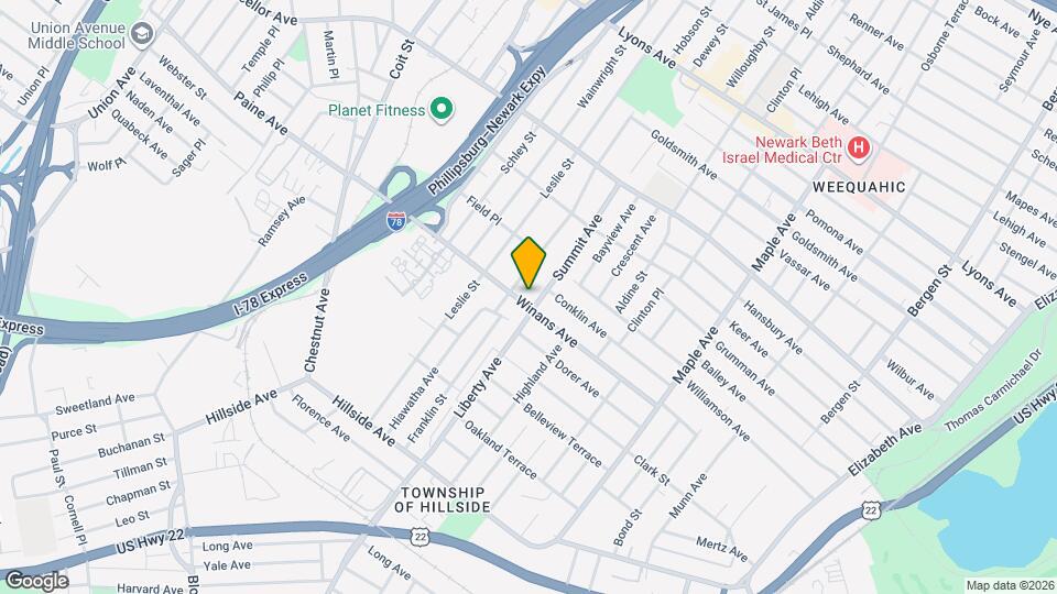 305 Winans Ave, Unit 3 Map and Location Details