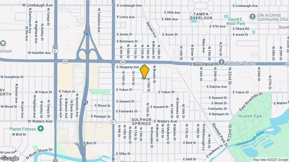 8715 N 12th St Map and Location Details
