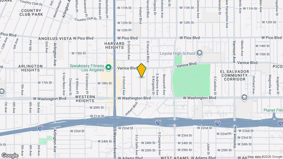 1718 S Hobart Blvd Map and Location Details