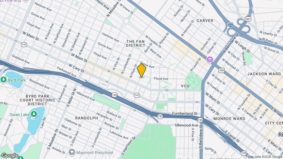 5 N Harvie St Map and Location Details