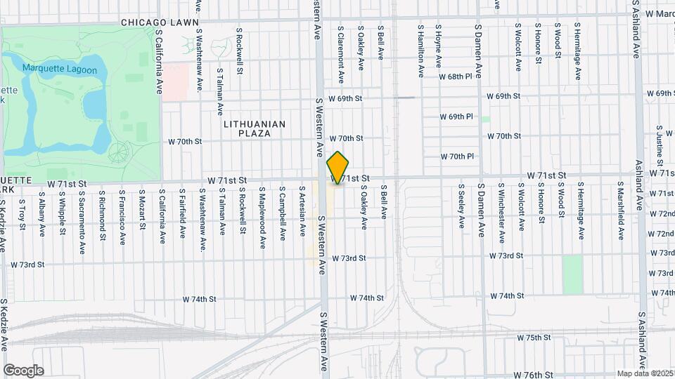 7114 S Claremont Ave Map and Location Details