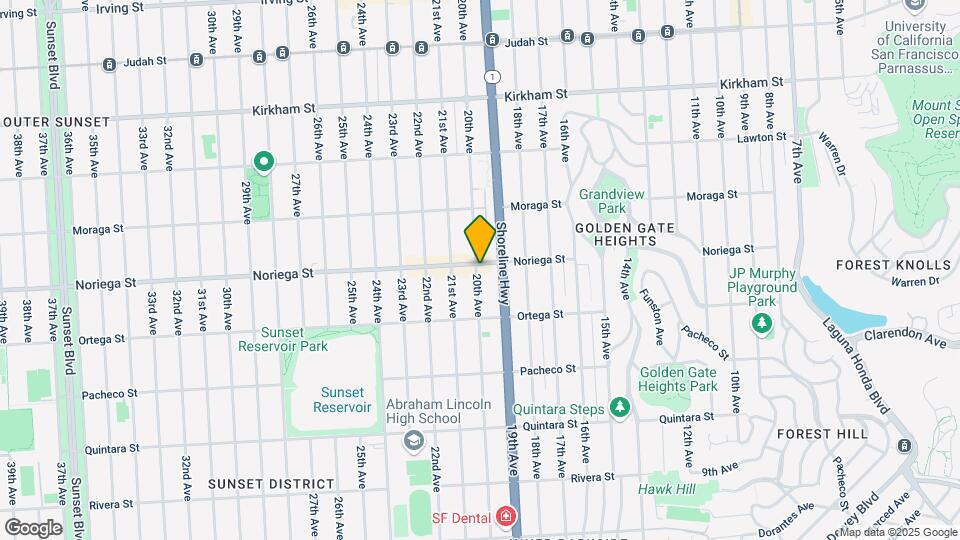1800 20th Ave Map and Location Details