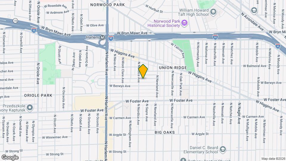 6953 W Summerdale Ave Map and Location Details