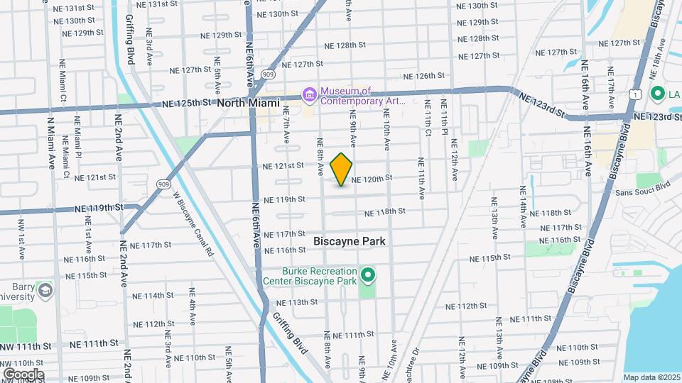 845 NE 119th St Map and Location Details