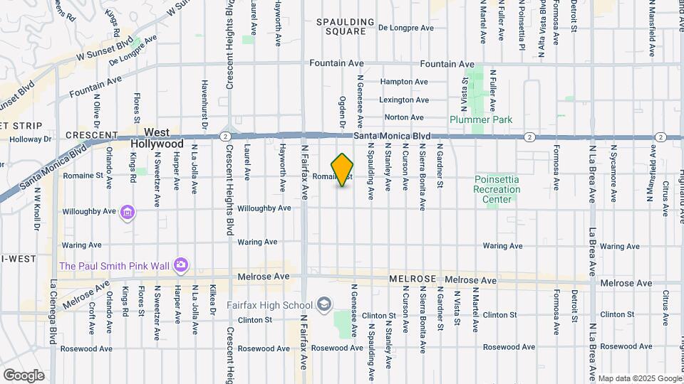 924 N Ogden Dr Map and Location Details