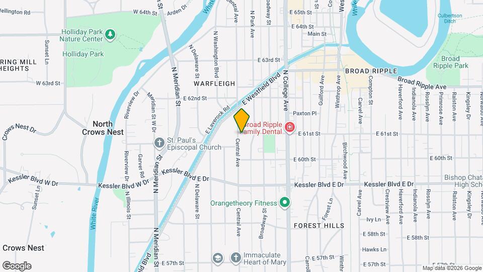 6055 Central Ave Map and Location Details